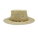 Modern Monarchie Millie straw bucket hat in natural color, stylish sun hat with wide brim for casual and outdoor wear.