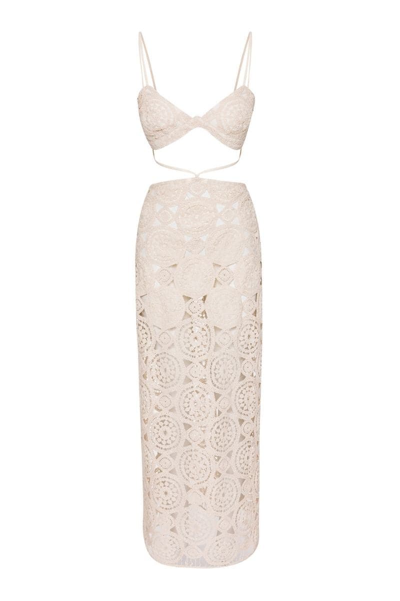 AITANA CUTOUT CROCHET DRESS | Nana Gotti | CULT MIA
