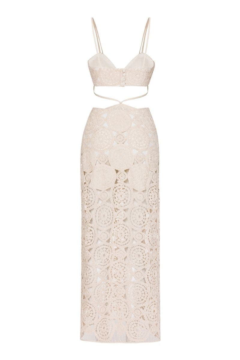 AITANA CUTOUT CROCHET DRESS | Nana Gotti | CULT MIA