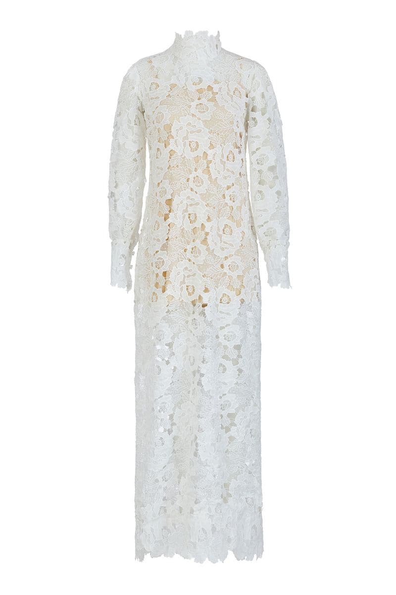 HOLLY WHITE LACE MAXI DRESS | Nana Gotti | CULT MIA