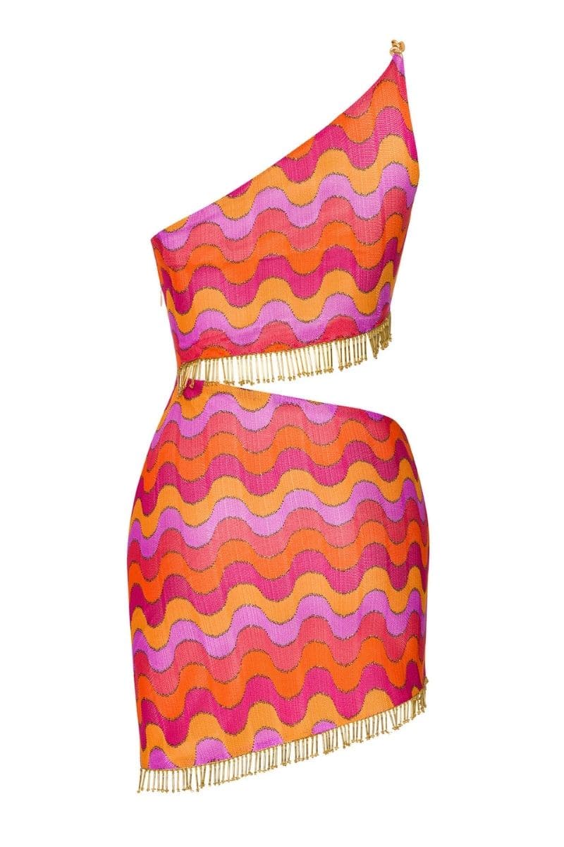 NALANI FRINGE CUTOUT DRESS | Nana Gotti | CULT MIA