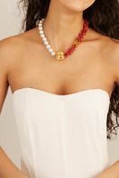Ben Amun Basi Necklace featuring a sleek, elegant design with delicate chain and intricate pendant details.