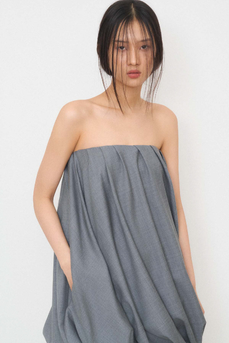 PUMPKIN DRESS IN GRAY - CULT MIA