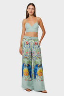 Soft black niLuu Carmen lounge pants made of comfortable fabric, featuring a relaxed fit and elastic waistband.