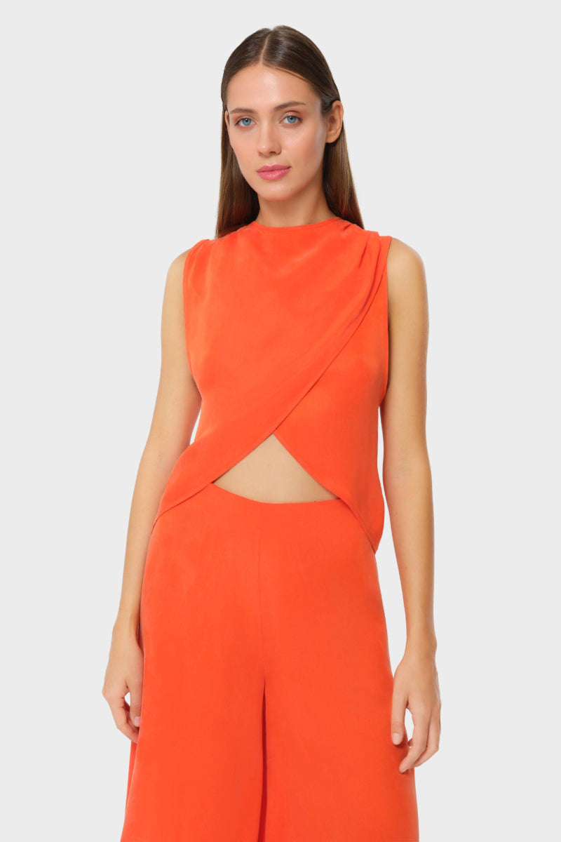 niLuu Ember Jackie Top, stylish women's sleeveless top with a relaxed fit, featuring a rounded neckline and soft fabric.