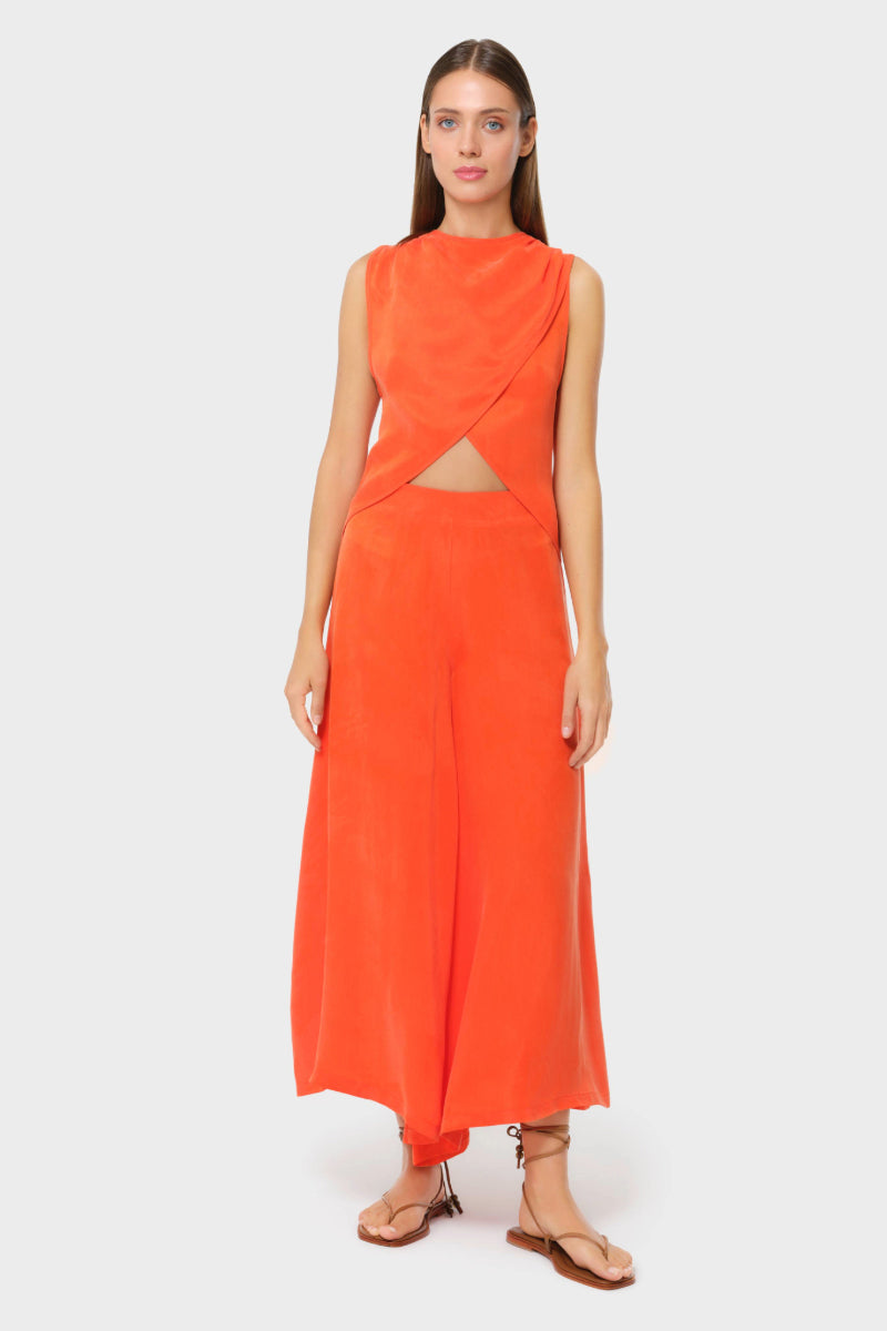 NiLuu Ember Palazzo Pants showing wide-leg design, high waist with elegant fabric and stylish fit ideal for casual or dressy occasions.