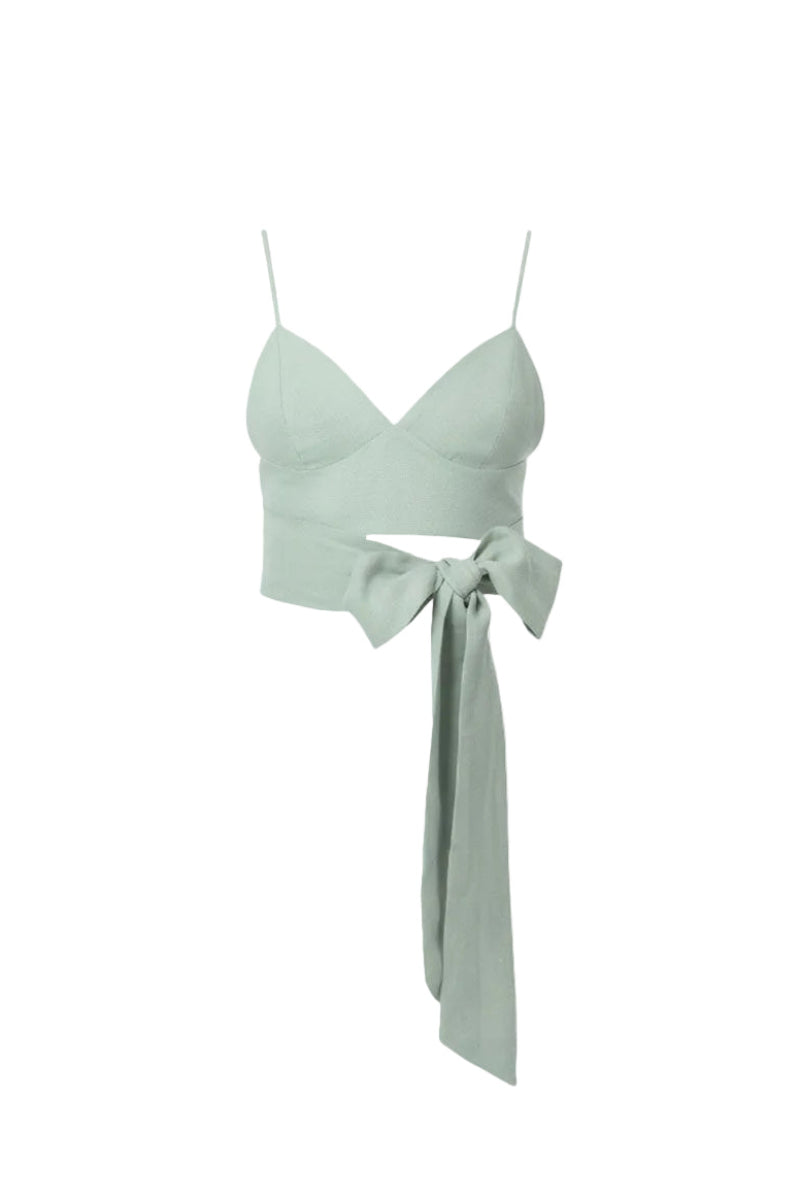 niLuu jade bralette top with delicate lace details and soft fabric, showcasing a comfortable and stylish lingerie piece.