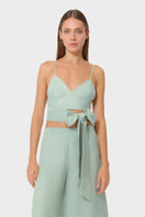 niLuu Jade Bralette, a soft, stylish tops piece featuring delicate fabric and adjustable straps, ideal for casual wear.