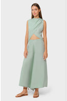 niLuu Jade Palazzo Pants displayed, featuring flowy fabric and wide-leg design for a stylish, comfortable look.