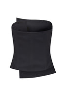 Black Odyle top by Nazlı Ceren, stylish women's sleeveless blouse with modern design, perfect for casual or dressy occasions.