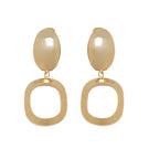 Silvia Gnecchi Hazel in Gold earrings featuring elegant gold-tone design with intricate detailing and classic hoop style.