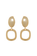 Silvia Gnecchi Hazel in Gold earrings featuring elegant gold-tone design with intricate detailing and classic hoop style.