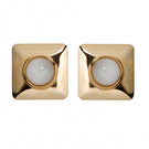 Silvia Gnecchi Emma earrings featuring elegant gold hoops with intricate design, perfect for stylish accessories.