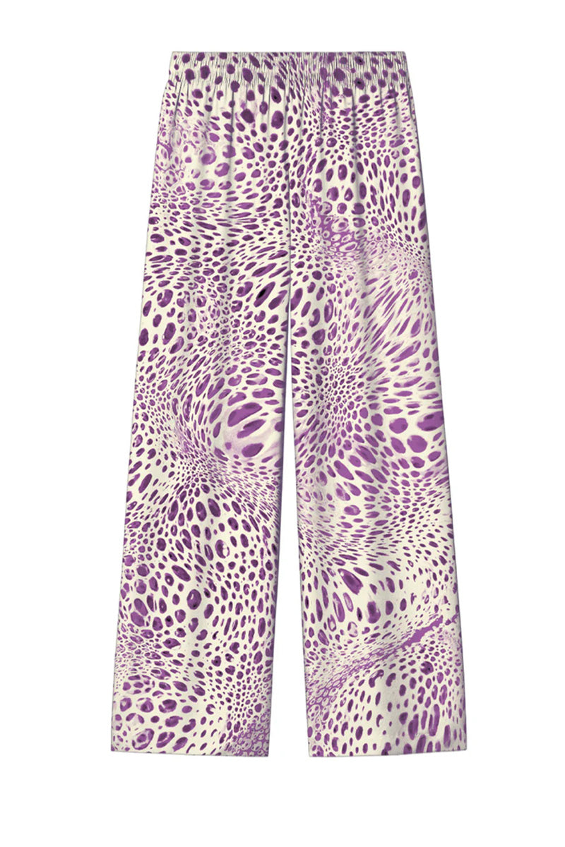 Amel Batita Parm Moussard silk pants featuring a relaxed fit and stylish design, shown in natural fabric and color.