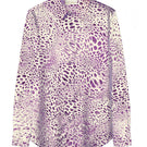 Amel Batita Parm Moussard silk shirt featuring a classic design and smooth fabric, displayed on a hanger.