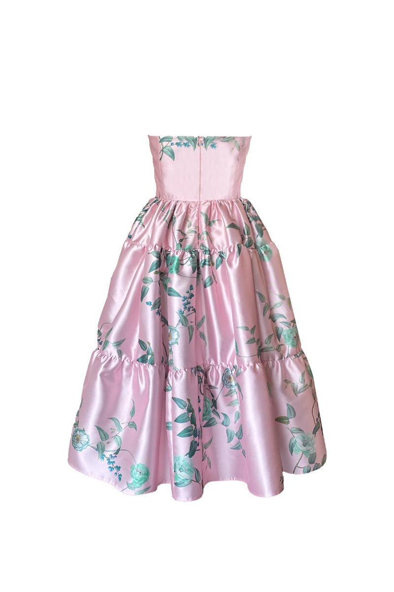 SOLARES PEONY LONG MIDI DRESS - CULT MIA