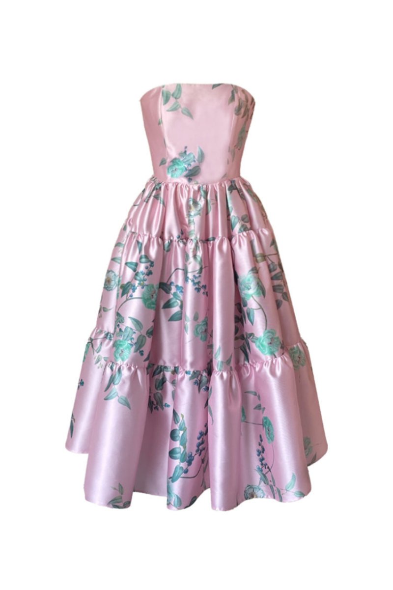 SOLARES PEONY LONG MIDI DRESS - CULT MIA