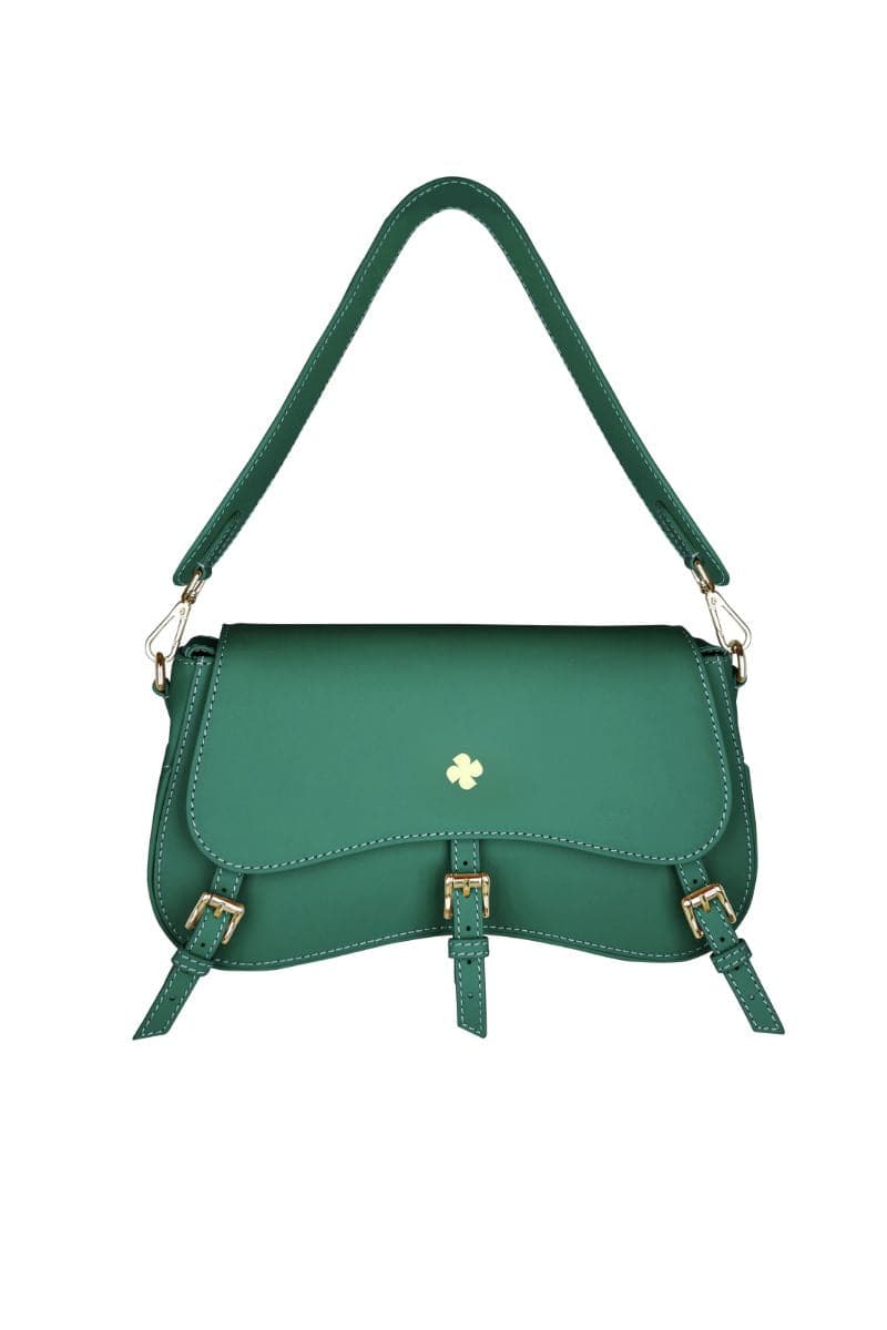 GREEN MALACHITE CHEVY SADDLE BAG | PHERAHS | CULT MIA