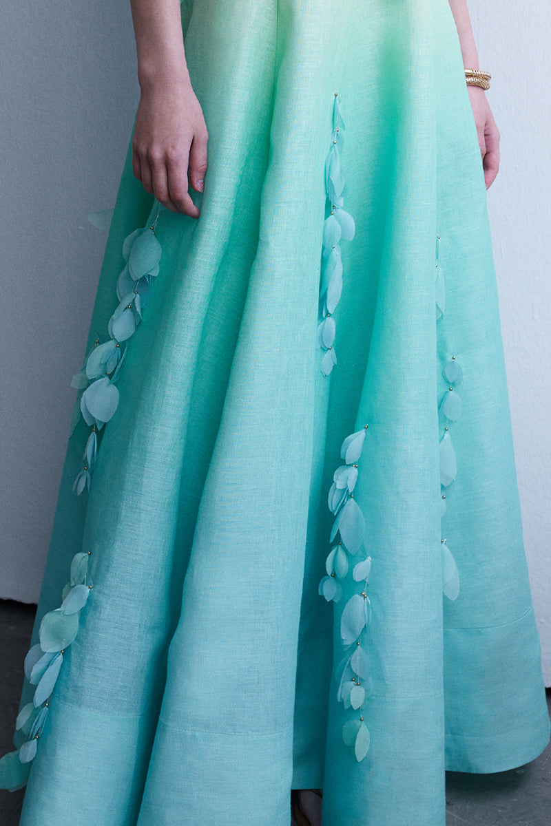 AISA PIA dress gown with elegant design, showcasing flowing fabric and intricate details in a stylish, sophisticated silhouette.