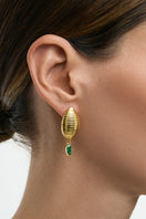 Gold Candy Earrings by Poché featuring a playful, sculpted design in shiny gold metal.