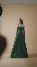Robe Maix rose doublée de soie taffetas
