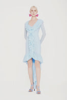 CULT MIA X VALENCIANI THE SERAPHINA RUFFLE HIGH-LOW