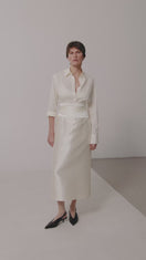 CHEMISE TEXTURÉE LAIT