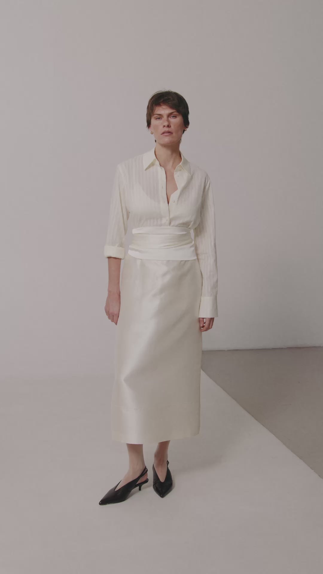 CHEMISE TEXTURÉE LAIT