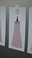 TULIPS GUIPURE LACE AND SILK TAFFETA LILAC GOWN