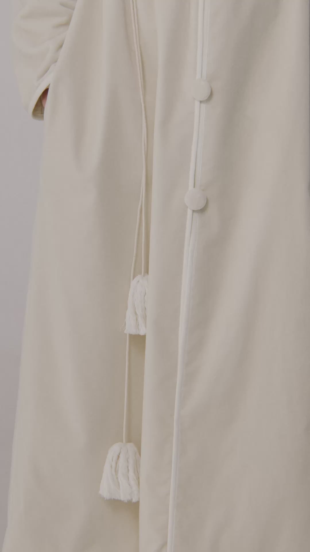 IVORY VELVET COAT