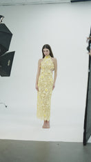 ROBE EN DENTELLE JAUNE JARDIN FLORAL CULT MIA X I.H.F STUDIO