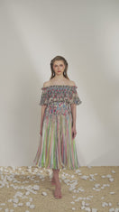ROBE FLORALE MULTICOLORE