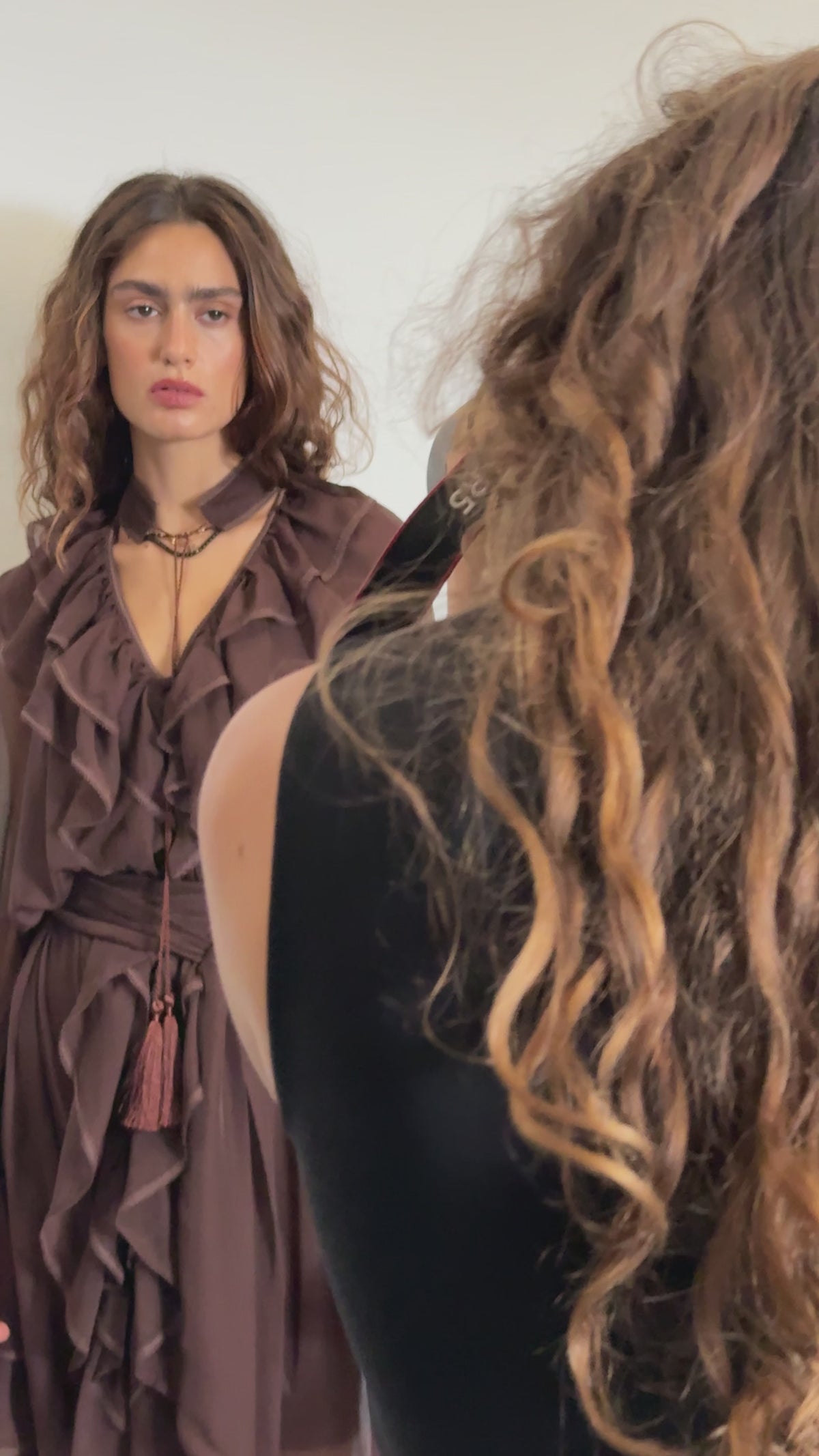 MAXI ROBE OCÉAN DE TENDRESSE MARRON