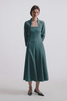 EDICULE DRESS IN IN RICH TEAL