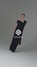 A-LINE DRESS IN DARK BLUE