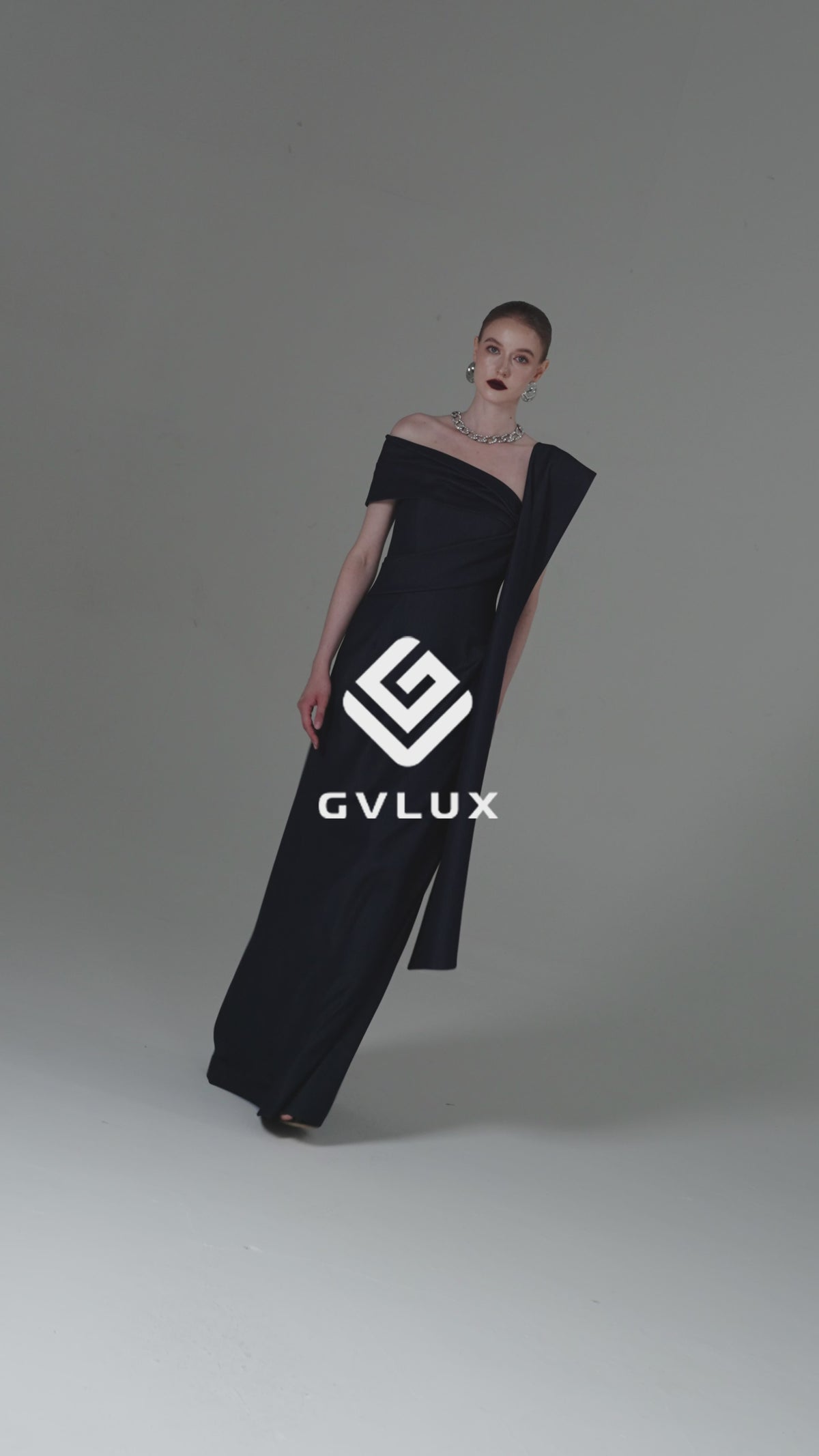 A-LINE DRESS IN DARK BLUE