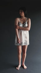 MIMI BRIDAL BABYDOLL SILK CHEMISE IN IVORY