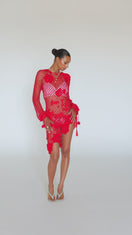 CHERRY HANDMADE CROCHET COVER-UP