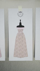 METALLIC JACQUARD AND SILK TAFFETA PINK GOWN