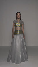 ZARI STRIPED METALLIC ENSEMBLE