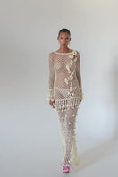 BUTTER YELLOW VANILLA HANDMADE CROCHET DRESS