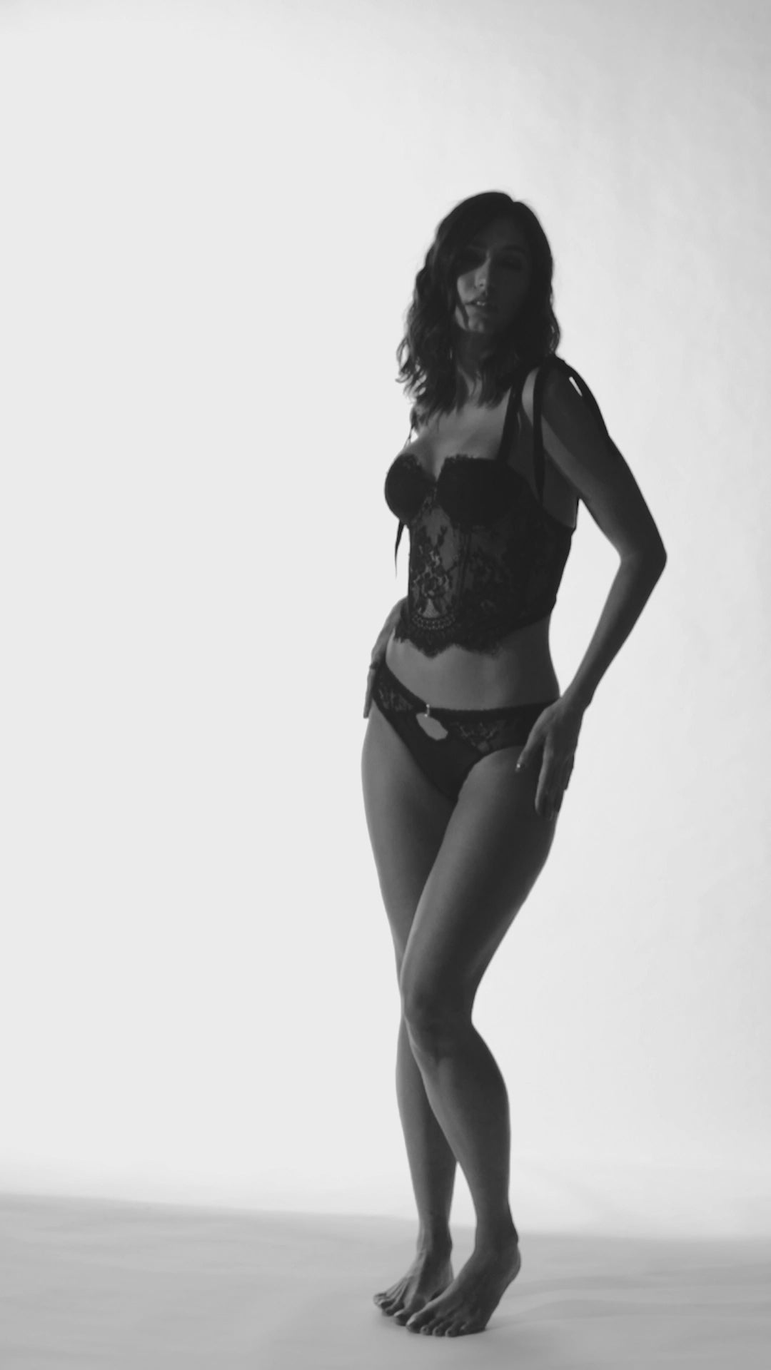 Corset sexy Ellipse noir