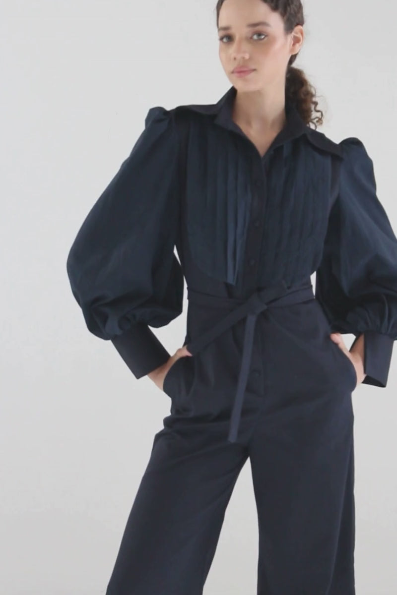 LILIANNE JUMPSUIT IN NAVY BLUE