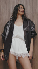 OVERSIZED BOMBER-JACKET