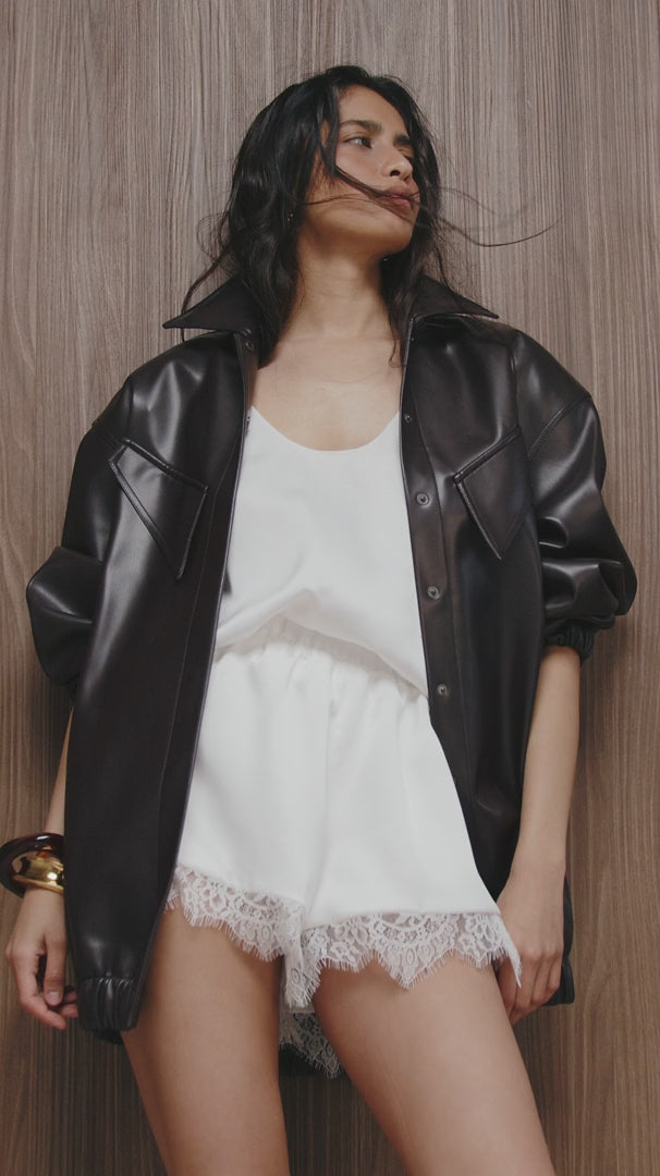OVERSIZED BOMBER-JACKET