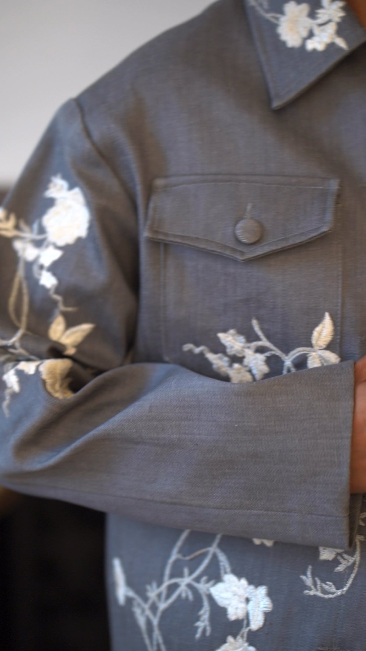ROSALIND GRAY DENIM JACKET