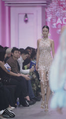 THE THALASSA HALTER DRESS IN IVORY