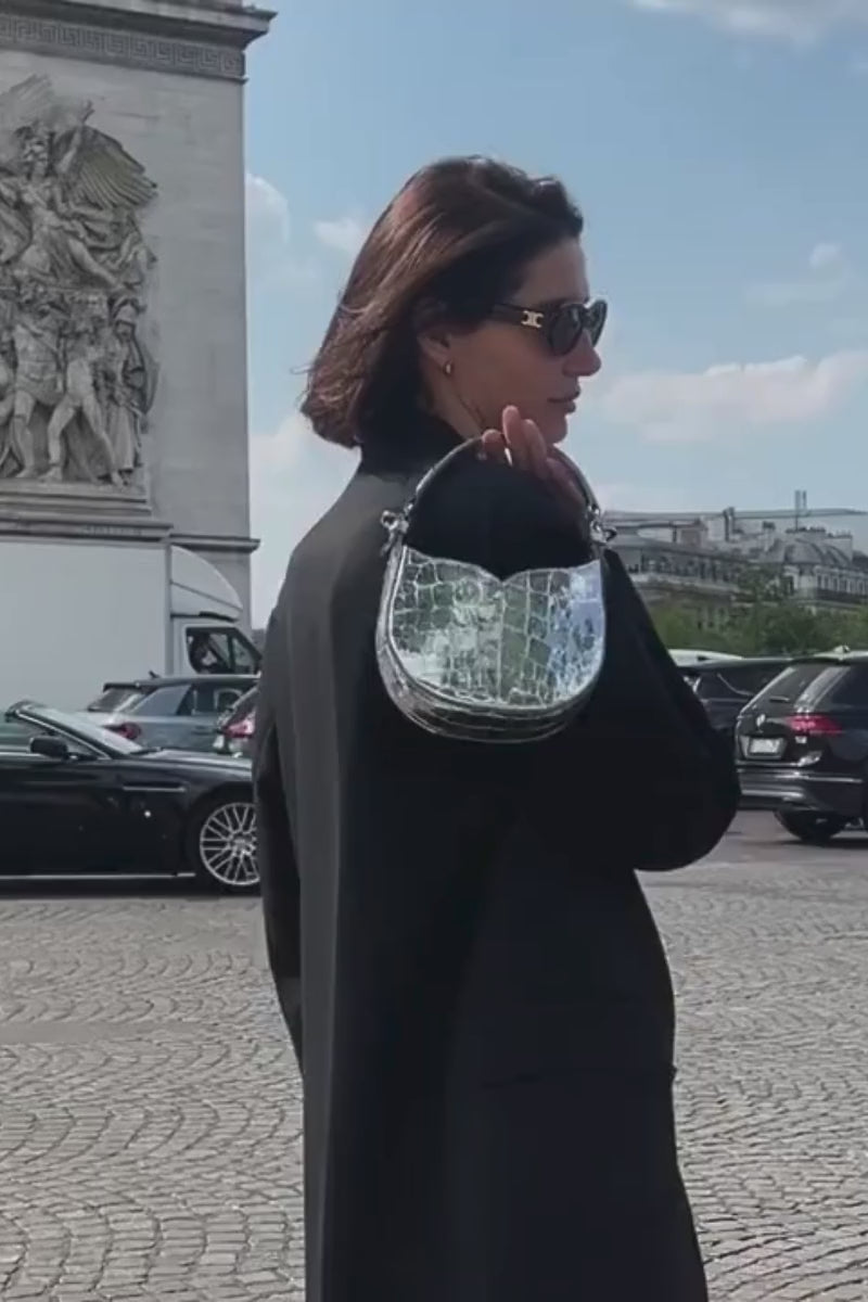 MARIA MINI BAG IN SILVER