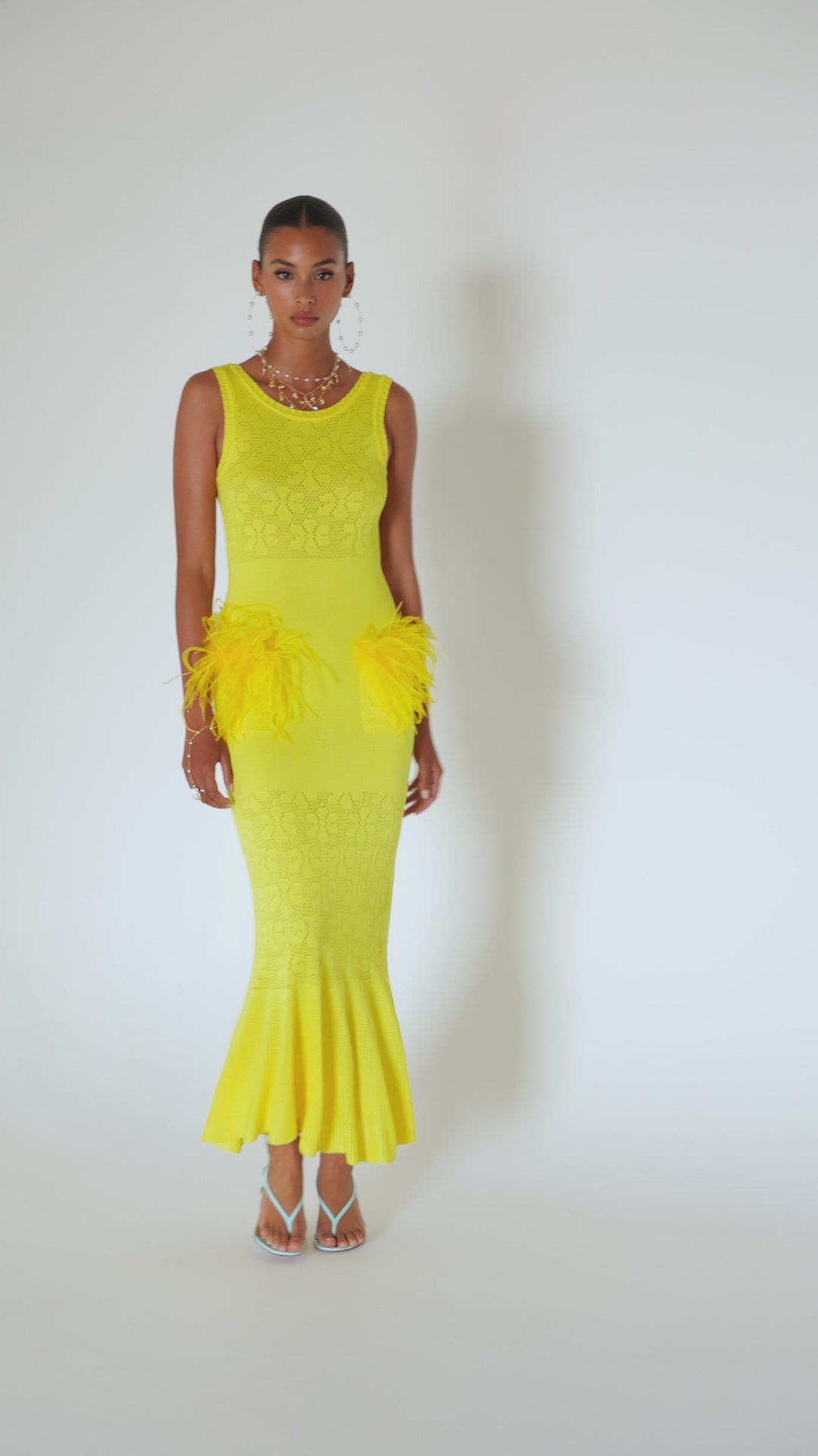 LEMON KNIT DRESS