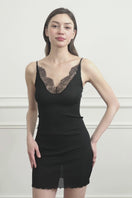 LATICA WOMEN'S KNIT CAMISOLE IN BLACK